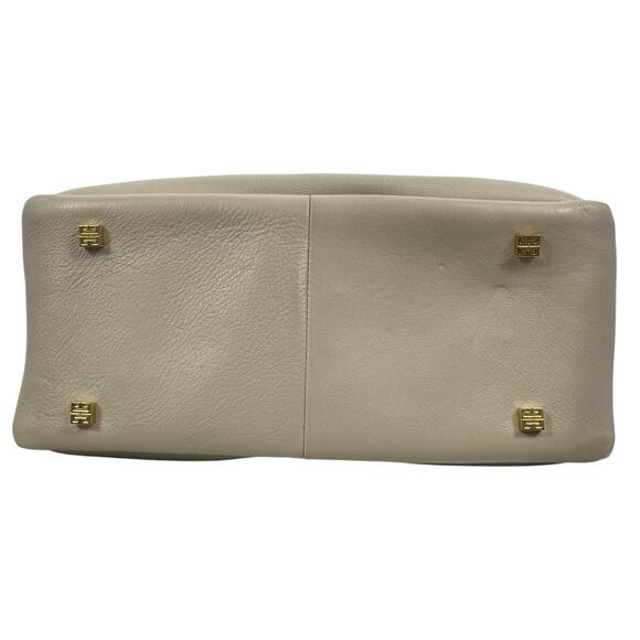 Givenchy Mediuum G Padlock Leather Hobo Bag Natural Beige Gold - Picture 7 of 16